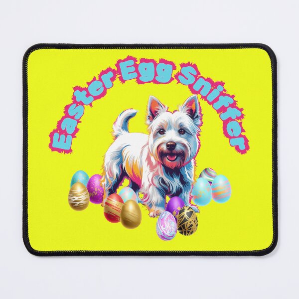Item preview, Easter Westie Pop Art Playful Dog Sniffer Easter Egg designed and sold by KateLeap.