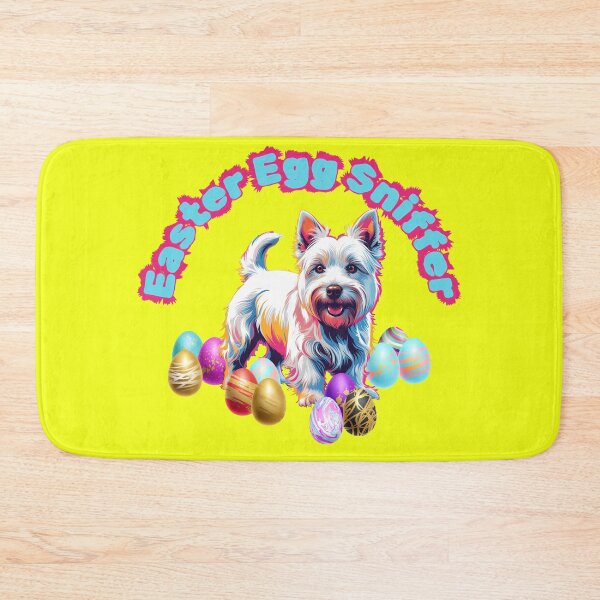 Item preview, Easter Westie Pop Art Playful Dog Sniffer Easter Egg designed and sold by KateLeap.
