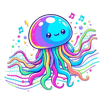 Artwork thumbnail, Rhythmic Jellyfish by Rees-Realm