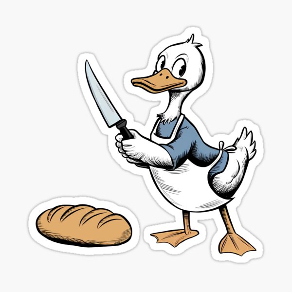 Item preview, Bread or Consequences – Funny Duck Chef Design designed and sold by KateVil.