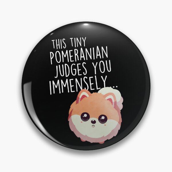 Item preview, Orange Pomeranian Dog Judges You Immensely designed and sold by Clara Hollins.