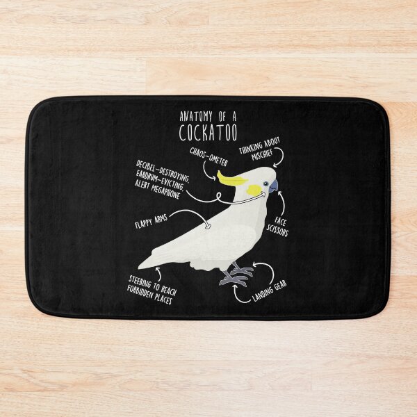 Item preview, Sulphur-Crested Cockatoo Parrot Anatomy designed and sold by Clara Hollins.
