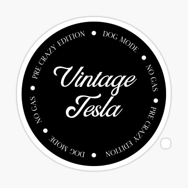 Item preview, Black Pre Crazy Vintage Tesla designed and sold by MissCloverG.