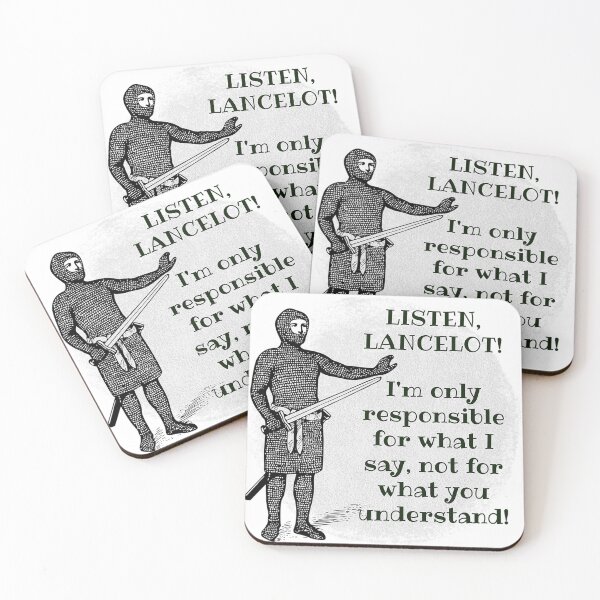 Item preview, Listen, Lancelot! - Office Humor designed and sold by SSustainable.