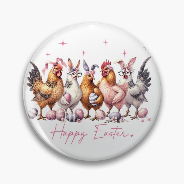 Item preview, Happy Easter Chickens designed and sold by SmilingTimes.