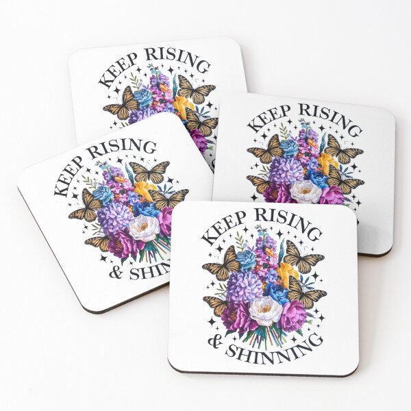 Item preview, Keep Rising and Shining – Floral Butterfly Art designed and sold by Artyx_Design.