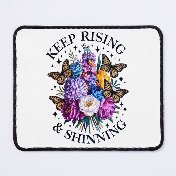 Item preview, Keep Rising and Shining – Floral Butterfly Art designed and sold by Artyx_Design.