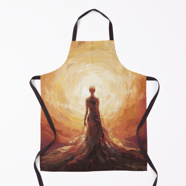 Item preview, Woman Walking Into Radiance | Abstract Oil Painting designed and sold by Ink And Inspire.