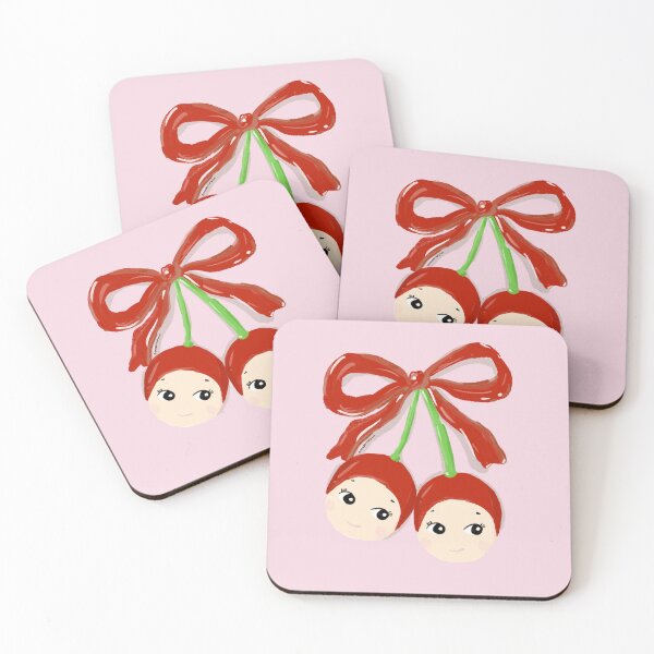 Aperçu de l'œuvre Cerise Ruban Mignon Sonny Angel Inspiré Art - Kitsch Rose – Chérubin Lapin – Bijou Personnel Esthétique Mignon Fraise créée et vendue par Makeartwhynot.