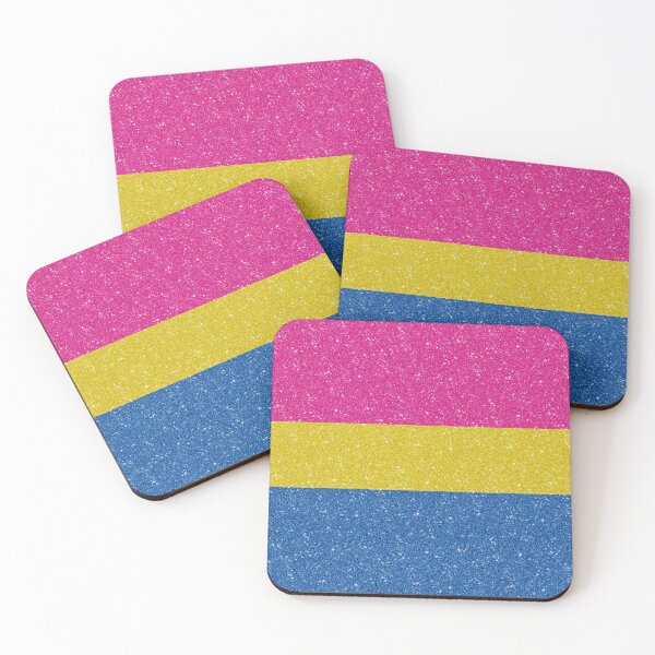 Item preview, Faux Glitter Pansexual Pride Flag Background designed and sold by LiveLoudGraphic.