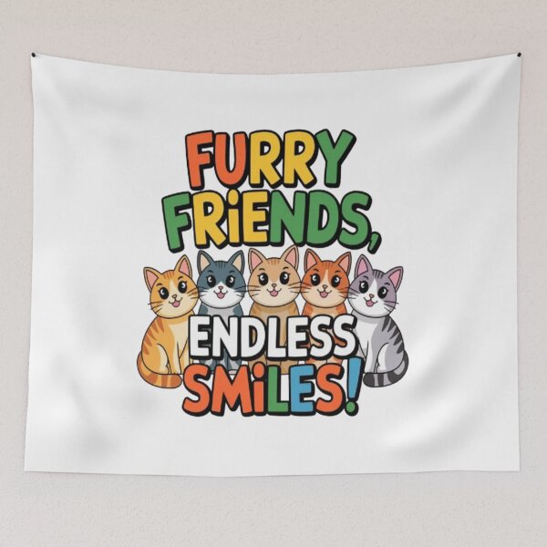 Item preview, Furry Friends, Endless Smiles – Cute Cat Lover Design designed and sold by Petpixy.