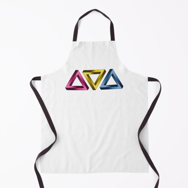 Item preview, Pansexual Pride Flag Colored Twisted Triangles Optical Illusions designed and sold by LiveLoudGraphic.