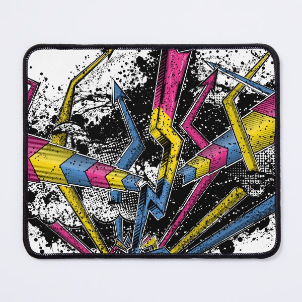 Item preview, Grunge Graffiti Pansexual Lightning and Arrows designed and sold by LiveLoudGraphic.