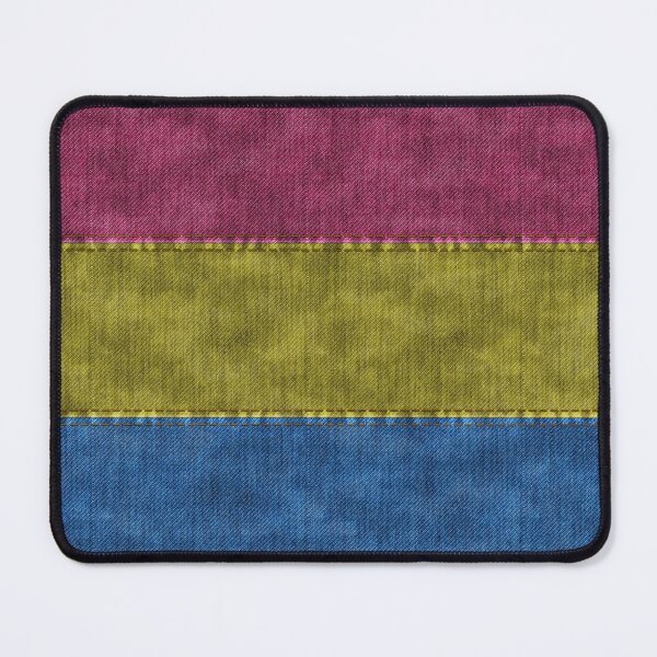 Item preview, Denim Textured Seamless Pansexual Pride Flag Pattern designed and sold by LiveLoudGraphic.