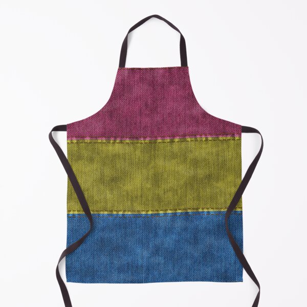 Item preview, Denim Textured Seamless Pansexual Pride Flag Pattern designed and sold by LiveLoudGraphic.