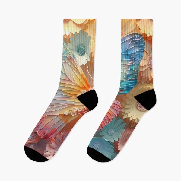 Item preview, vibrant layered paper butterfly print designed and sold by dcrc.