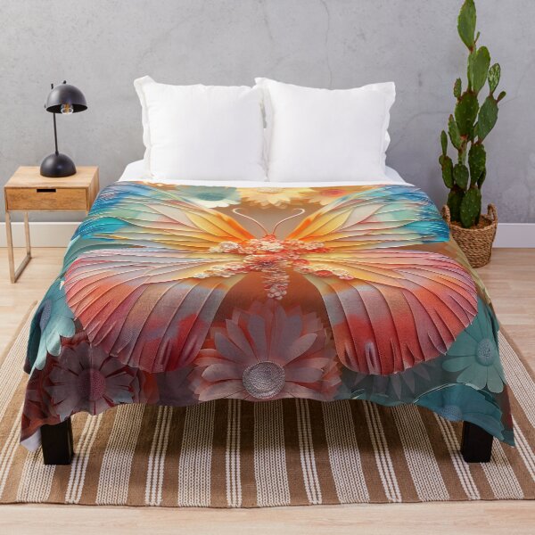 Item preview, vibrant layered paper butterfly print designed and sold by dcrc.