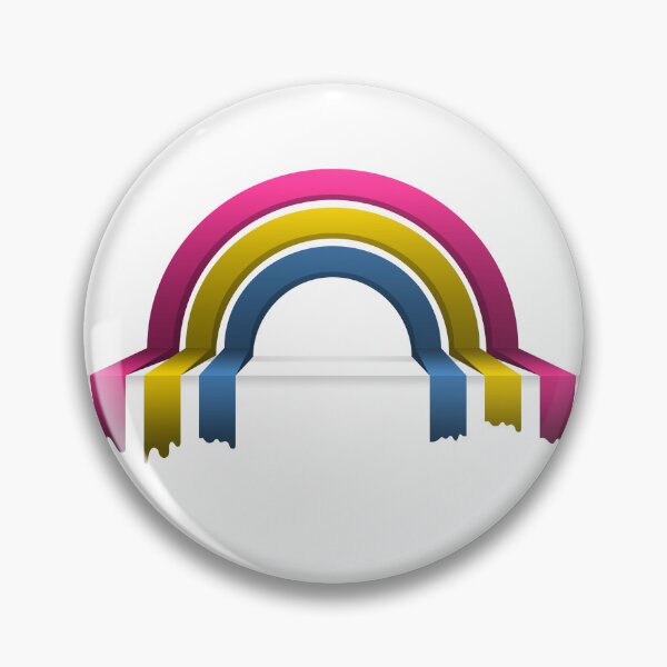 Item preview, Pansexual Pride Flag 3D Drip Rainbow Design designed and sold by LiveLoudGraphic.