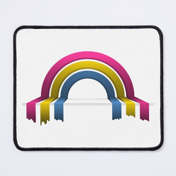 Item preview, Pansexual Pride Flag 3D Drip Rainbow Design designed and sold by LiveLoudGraphic.