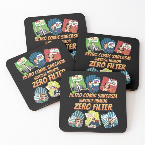 Item preview, Retro Comic Sarcasm Vintage Humor Zero Filter designed and sold by Fragy72.