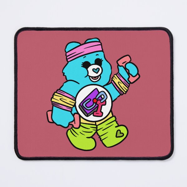 Item preview, Workout Care Bear High-Quality Art Fitness Neon Weights Leg Warmers Nostalgia Work Out 90s Nostalgic designed and sold by familiarsadie.