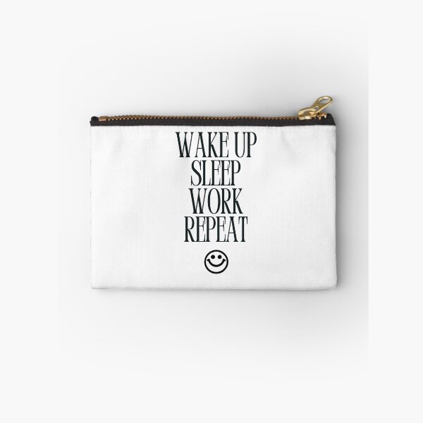 Item preview, WAKE UP SLEEP WORK REPEAT – Monochrome Routine  designed and sold by ChipPaperPress.