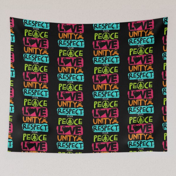 Item preview, PLUR  - Peace Love Unity Respect 2 (lime/blue)  designed and sold by Discothreadz.