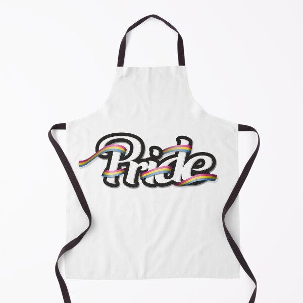 Item preview, Pansexual pride flag colored ribbon wrapped around the letters of the word PRIDE designed and sold by LiveLoudGraphic.