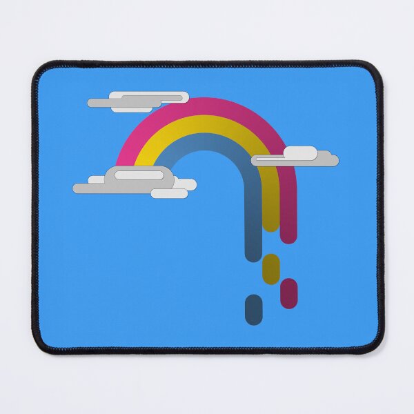 Item preview, Pansexual Pride Flag Minimalist Drip Rainbow Design designed and sold by LiveLoudGraphic.