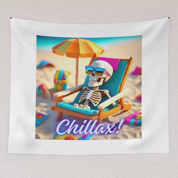 Item preview, chillax relax skeleton designed and sold by Xymera.