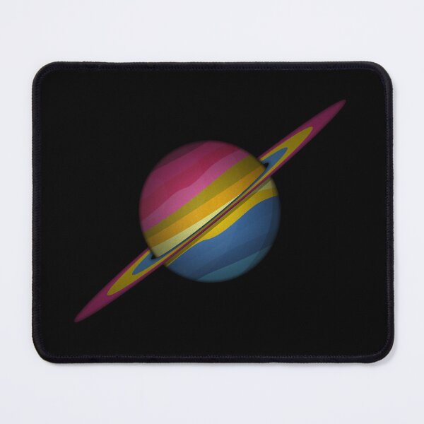 Item preview, Planet and Rings in Pansexual Pride Flag Colors designed and sold by LiveLoudGraphic.