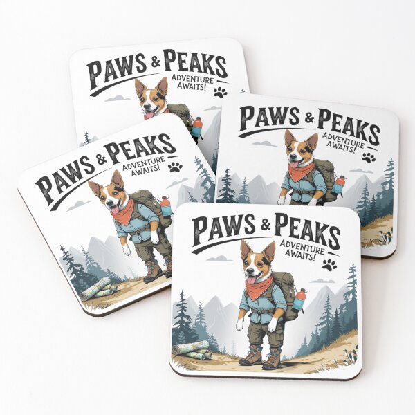 Item preview, Paws & Peaks: Adventure Awaits! | Hiking Dog Outdoor Explorer Design designed and sold by bannzy.