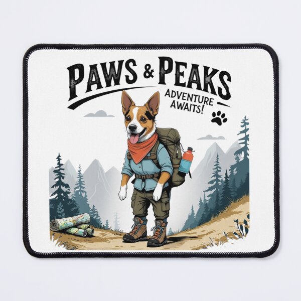 Item preview, Paws & Peaks: Adventure Awaits! | Hiking Dog Outdoor Explorer Design designed and sold by bannzy.