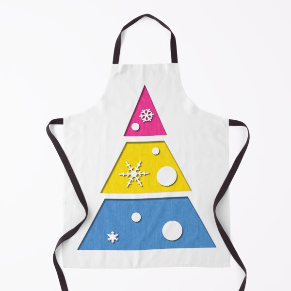 Item preview, Minimalist Christmas Tree in Pansexual Pride Flag Colors designed and sold by LiveLoudGraphic.