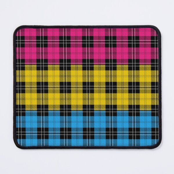 Item preview, Seamless Repeating Plaid Pansexual Pride Flag Pattern designed and sold by LiveLoudGraphic.