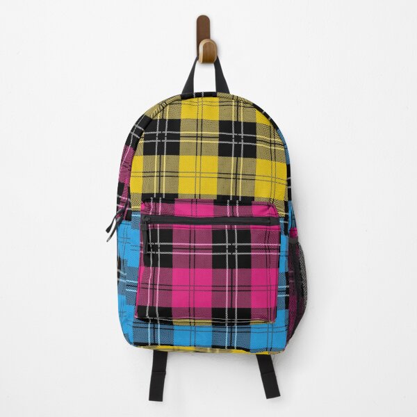 Item preview, Seamless Repeating Plaid Pansexual Pride Flag Pattern designed and sold by LiveLoudGraphic.