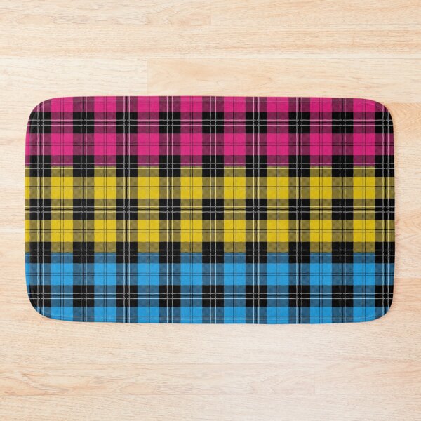 Item preview, Seamless Repeating Plaid Pansexual Pride Flag Pattern designed and sold by LiveLoudGraphic.