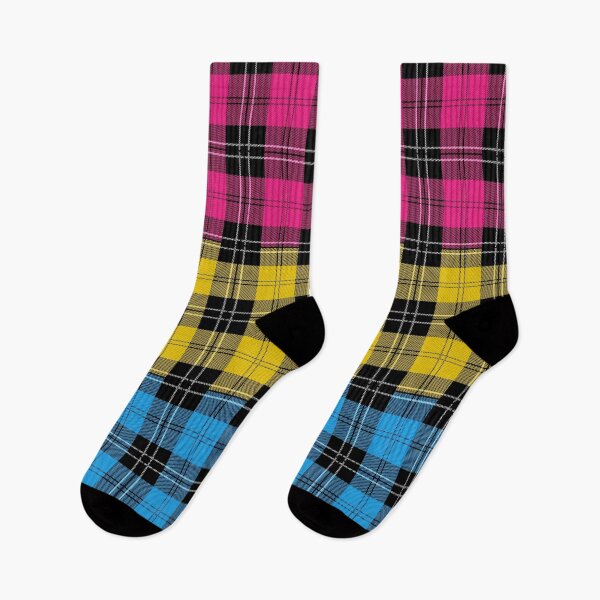Item preview, Seamless Repeating Plaid Pansexual Pride Flag Pattern designed and sold by LiveLoudGraphic.
