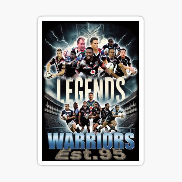 Item preview, Warriors Rugby League Legends Tribute Poster designed and sold by AJ DA CREATOR.