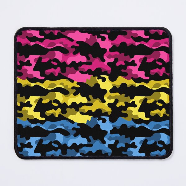 Item preview, Seamless Repeating Camouflage Textured Pansexual Pride Flag Pattern designed and sold by LiveLoudGraphic.