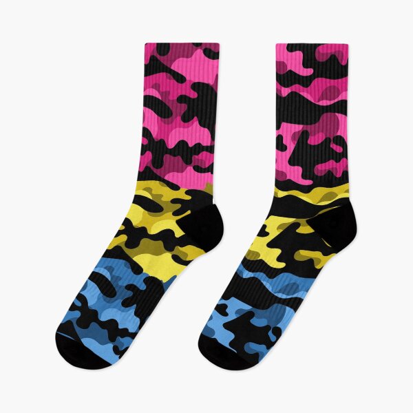 Item preview, Seamless Repeating Camouflage Textured Pansexual Pride Flag Pattern designed and sold by LiveLoudGraphic.