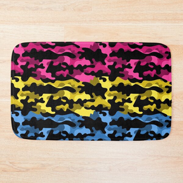 Item preview, Seamless Repeating Camouflage Textured Pansexual Pride Flag Pattern designed and sold by LiveLoudGraphic.