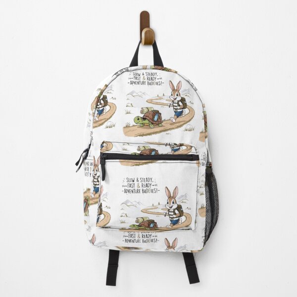 Item preview, Slow & Steady, Fast & Ready – Adventure Buddies! | Hiking Bunny & Turtle Design designed and sold by bannzy.