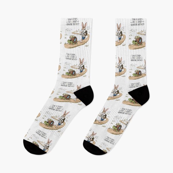 Item preview, Slow & Steady, Fast & Ready – Adventure Buddies! | Hiking Bunny & Turtle Design designed and sold by bannzy.