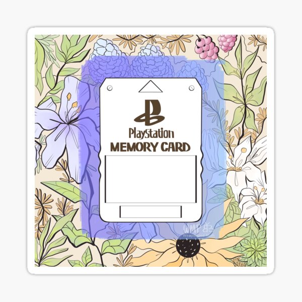 Vista previa del artículo con la obra «Sony Playstation con flores, en color blanco.», diseñado y vendido por WeaponizedMoth.
