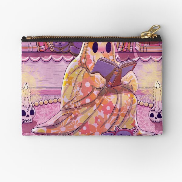 Item preview, Cute Bookish Ghost With Cats designed and sold by StudioFloraLuna.