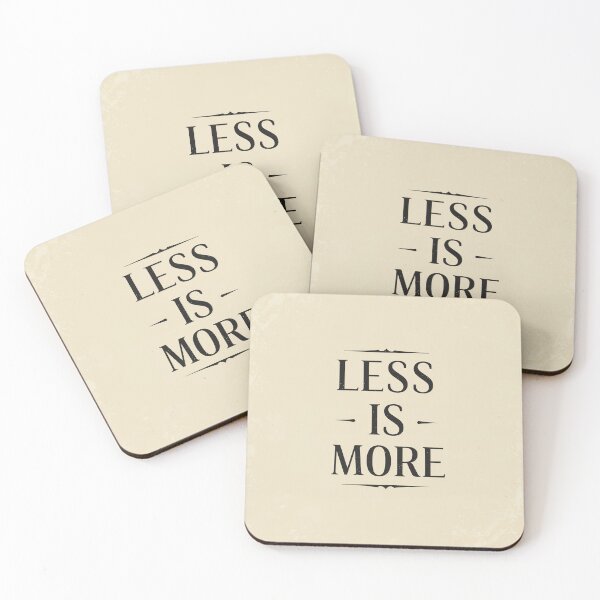 Item preview, Minimalist ‘Less is More’ Quote T-Shirt | Elegant Typography Design designed and sold by Collision19.