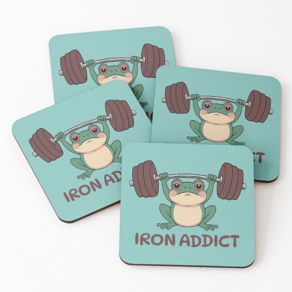 Item preview, Iron Addict Cute Frog Workout designed and sold by NosandEdgy.
