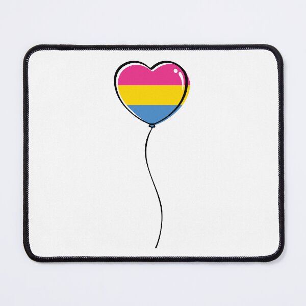 Item preview, Pansexual Pride Minimalist Heart Balloon designed and sold by LiveLoudGraphic.