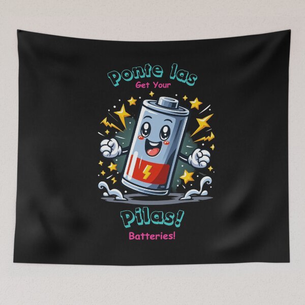 Item preview, Get Your Batteries! Motivational Quote, Energy, Strength, Positive Attitude, Inspirational Quote, Mexican Sayings, Positive Message, Motivational Clothing, Funny Message designed and sold by ChidaStore.